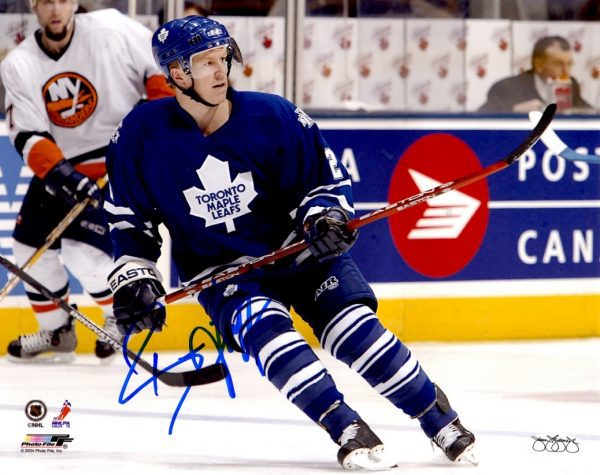 Autographed  BRIAN LEETCH 8X10 Maple Leafs  photo