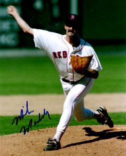 AUTOGRAPHED MIKE MADDUX 8X10  Boston Red Sox photo