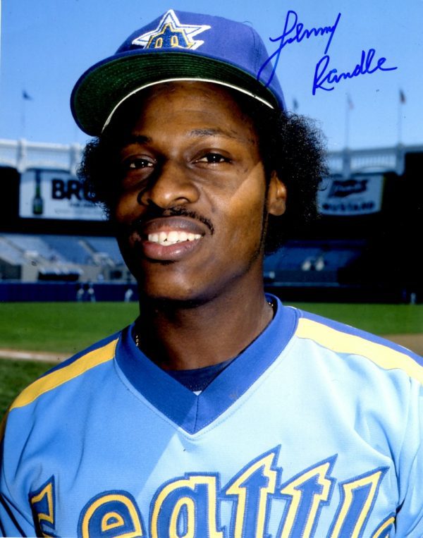 AUTOGRAPHED LENNY RANDLE 8X10 Seattle Mariners Photo