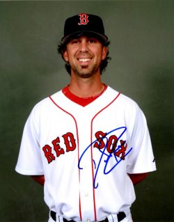 AUTOGRAPHED DAVID RISKE 8X10  Boston Red Sox photo