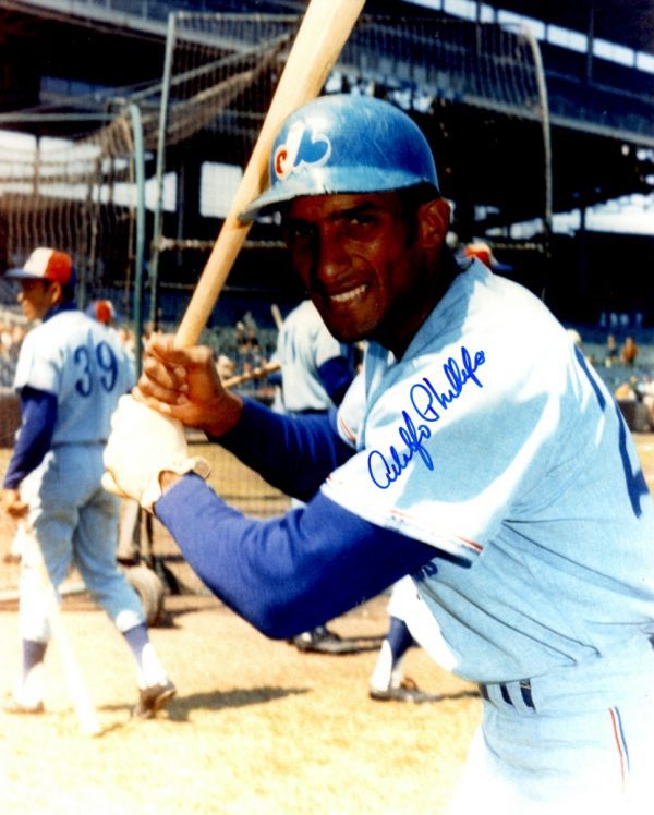 AUTOGRAPHED ADOLFO PHILLIPS 8X10 Montreal Expos Photo