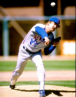 AUTOGRAPHED DON AASE 8X10 New York Mets photo