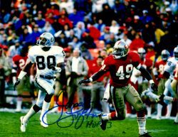 Autographed  JAMES LOFTON 8X10 Oakland Raiders photo