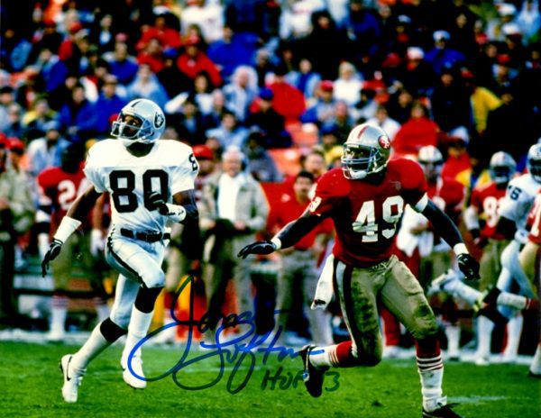 Autographed  JAMES LOFTON 8X10 Oakland Raiders photo