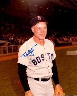 AUTOGRAPHED ED YOST 8X10  Boston Red Sox photo