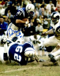 Autographed TOM MATTE 8X10 Baltimore Colts photo