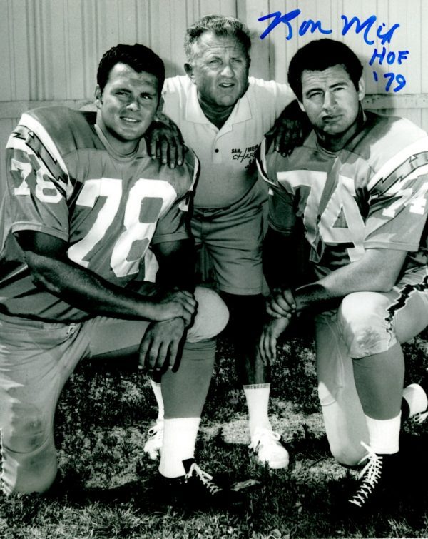 Autographed RON MIX 8X10 San Diego Chargers Photo