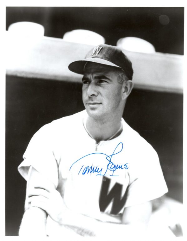 AUTOGRAPHED TOMMY BYRNE 8X10 Washington Senators Photo
