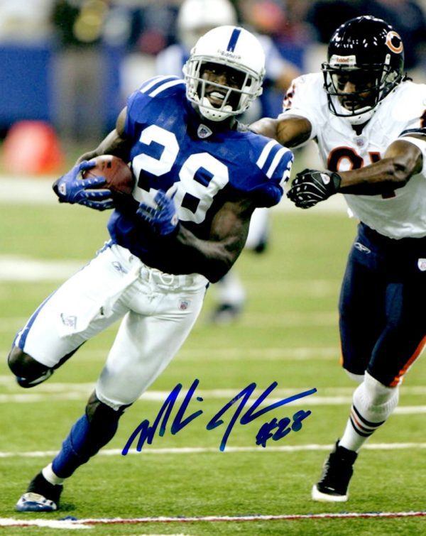Autographed MARLIN JACKSON 8X10 Colts photo