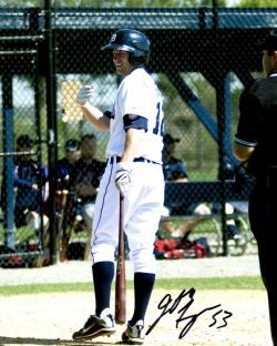 AUTOGRAPHED JEFF FRAZIER 8X10 photo Detroit Tigers