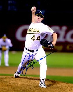 AUTOGRAPHED JASON ISRINGHAUSEN 8x10 Oakland A's Photo