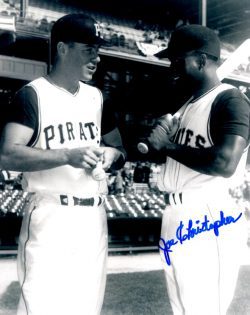 Autographed JOE CHRISTOPHER 8X10 Photo - Pittsburgh Pirates