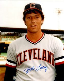 AUTOGRAPHED BOB LACEY 8X10 Cleveland Indians Photo