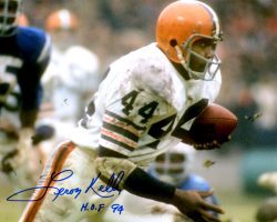 Autographed LEROY KELLY 8X10 Cleveland Browns Photo