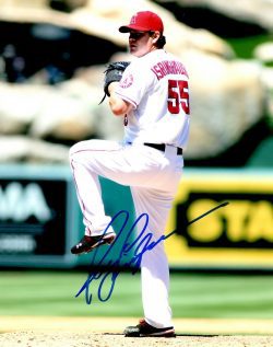 AUTOGRAPHED JASON ISRINGHAUSEN 8X10 Los Angeles Angels Photo