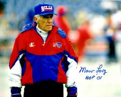 Autographed  MARV LEVY 8X10  Buffalo Bills Photo