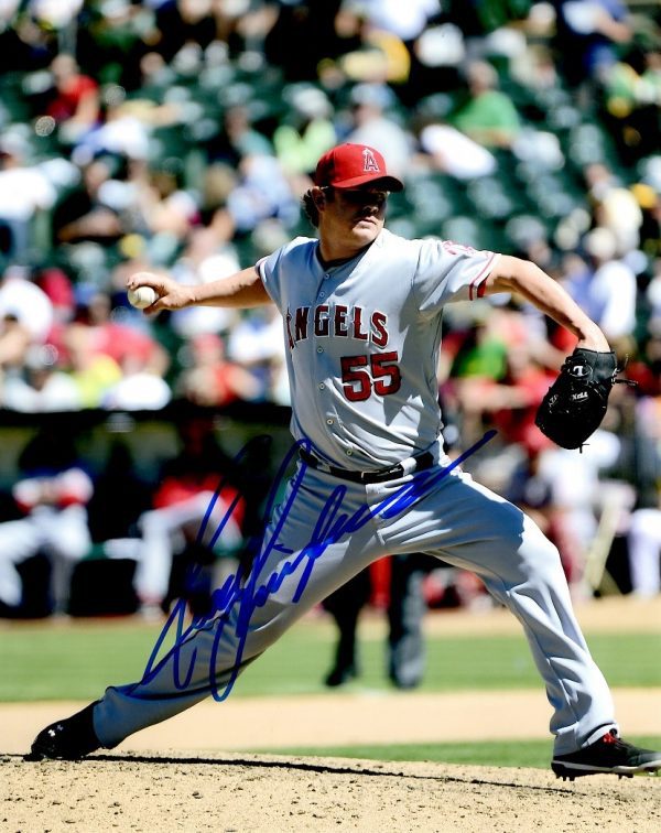 AUTOGRAPHED  JASON ISRINGHAUSEN 8X10 Los Angeles Angels Photo