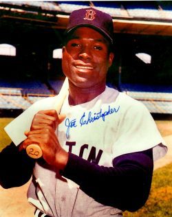 AUTOGRAPHED JOE CHRISTOPHER 8X10  Boston Red Sox photo