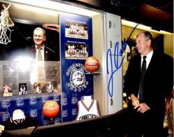 Autographed JIM CALHOUN 8X10 UCONN photo
