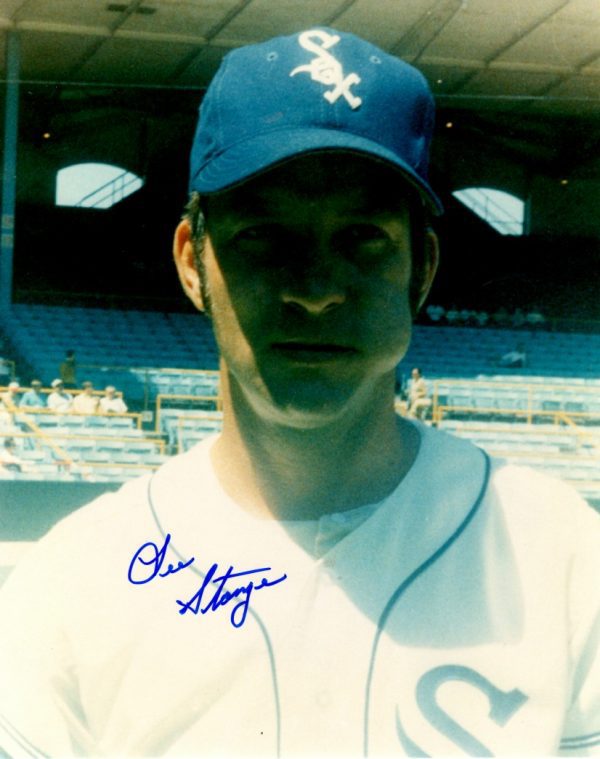 AUTOGRAPHED LEE STANGE  8X10 Chicago White Sox Photo