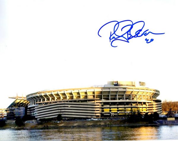Autographed ROCKY BLEIER 8X10 photo Pittsburgh Steelers