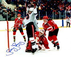 Autographed SHELLEY LOONEY 8X10 Photo - Gold Medal Winner