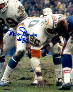 Autographed MARV FLEMING 8X10 Miami Dolphins photo