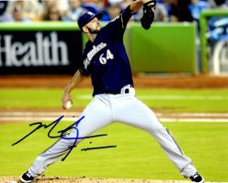 AUTOGRAPHED MIKE FIERS 8X10 photo Milwaukee Brewers