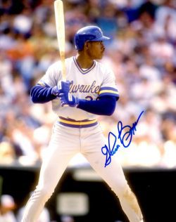 AUTOGRAPHED GLENN BRAGGS 8X10 photo Milwaukee Brewers