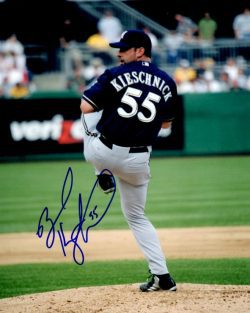 AUTOGRAPHED BROOKS KIESCHNICK 8X10 photo Milwaukee Brewers