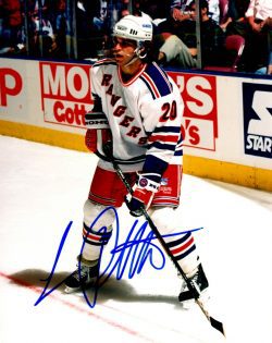 Autographed LUC ROBITAILLE 8X10 New York Rangers Photo