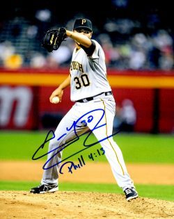 Autographed JEANMAR GOMEZ 8X10 Photo Pittsburgh Pirates
