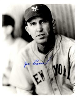 AUTOGRAPHED JOE MOORE 8X10 New York Giants Photo