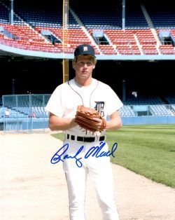 AUTOGRAPHED RANDY O'NEAL 8X10 photo Detroit Tigers