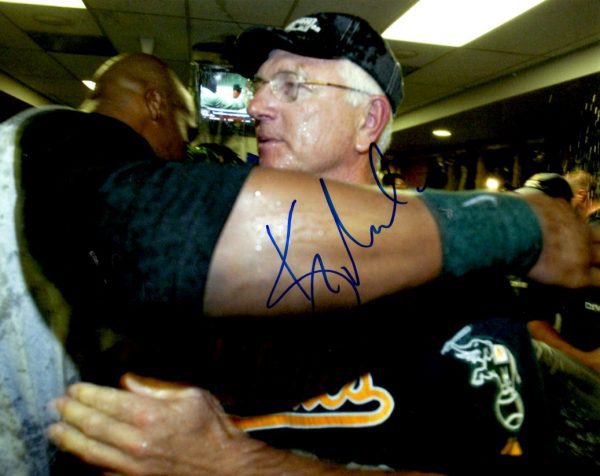 AUTOGRAPHED KEN MACHA 8X10 photo Oakland A's