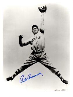 AUTOGRAPHED PETE COSCARART 8X10 Brooklyn Dodgers photo
