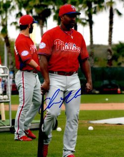 AUTOGRAPHED CHRIS NELSON 8X10 Philadelphia Phillies Photo