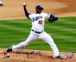 AUTOGRAPHED RUBBY DELAROSA 8x10 Los Angeles Dodgers photo
