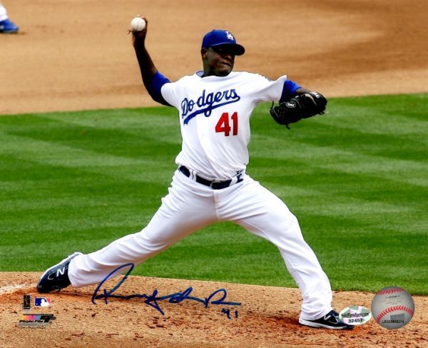 AUTOGRAPHED RUBBY DELAROSA 8x10 Los Angeles Dodgers photo