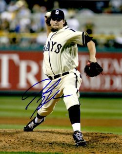 Autographed JOEL HANRAHAN 8X10 Photo Pittsburgh Pirates
