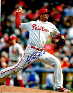 AUTOGRAPHED  MIKE ADAMS 8X10 Philadelphia Phillies Photo