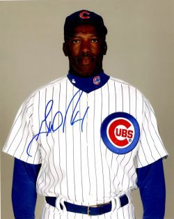 AUTOGRAPHED GERALD PERRY 8X10 Chicago Cubs Photo