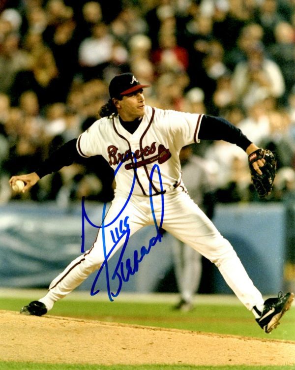 AUTOGRAPHED MIKE BIELECKI 8X10 Atlanta Braves photo