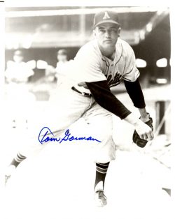 AUTOGRAPHED TOM GORMAN 8X10  KANSAS CITY A's Photo