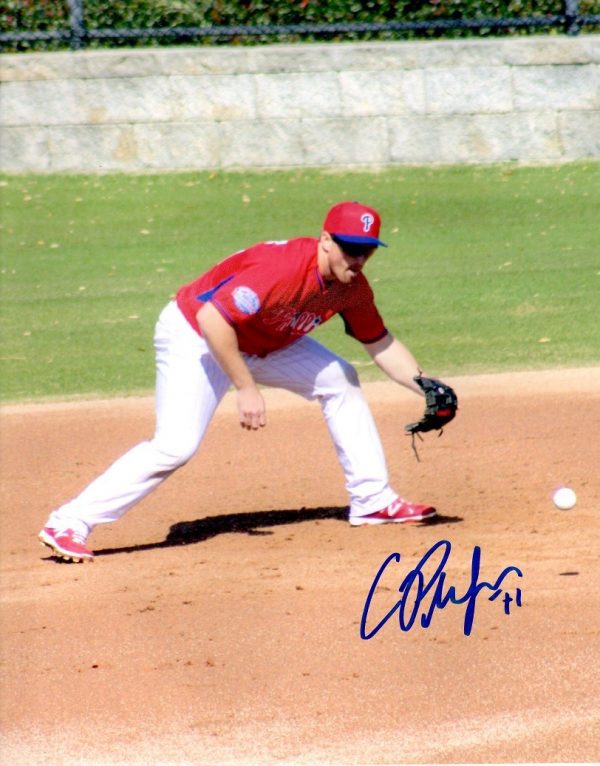 AUTOGRAPHED CORD PHELPS 8X10 Philadelphia Phillies Photo
