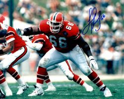 Autographed LINCOLN KENNEDY 8X10 Atlanta Falcons photo