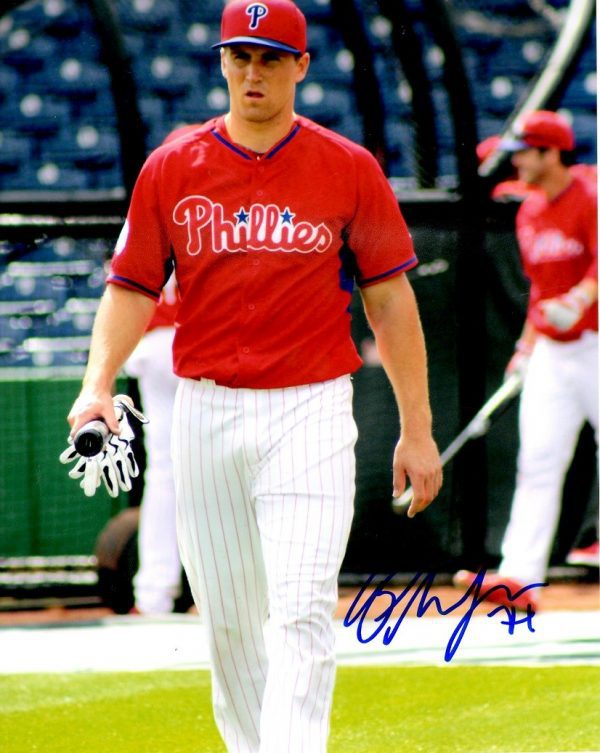 AUTOGRAPHED  CORD PHELPS 8X10 Philadelphia Phillies Photo