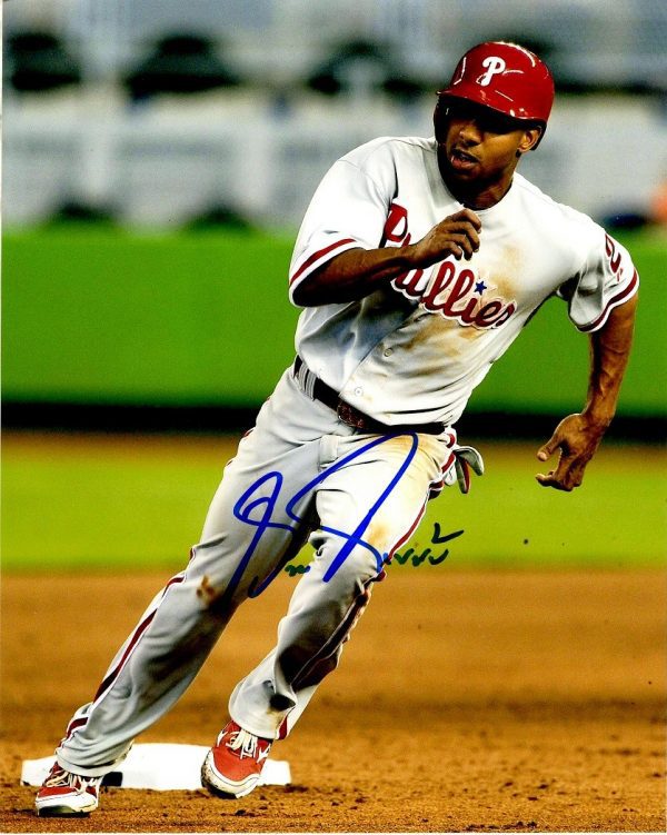 AUTOGRAPHED BEN REVERE 8X10 Philadelphia Phillies Photo