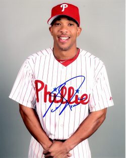 AUTOGRAPHED BEN REVERE 8X10 photo  Philadelphia Phillies