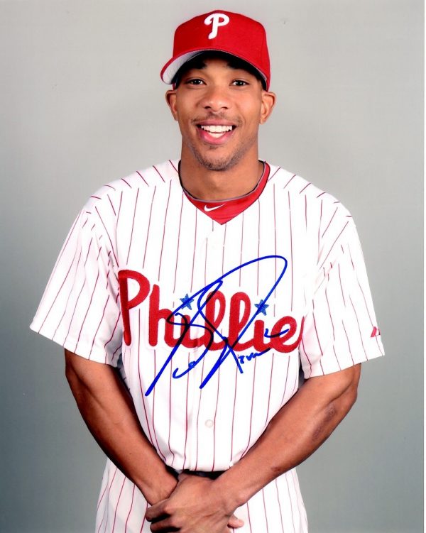 AUTOGRAPHED BEN REVERE 8X10 photo  Philadelphia Phillies